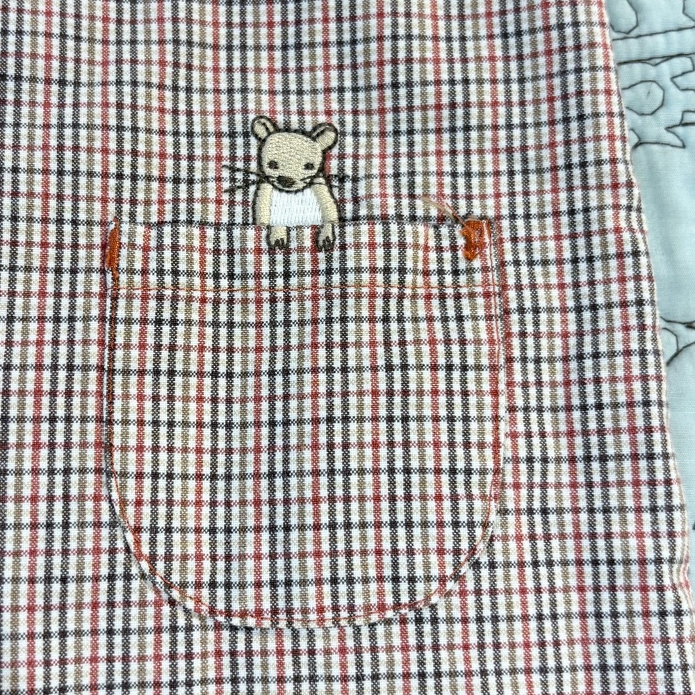 JANIE AND JACK Fall Layette Bear Motif 2-Piece Outfit Set Rust Tan 6–12 Months💛 - Picture 9 of 15